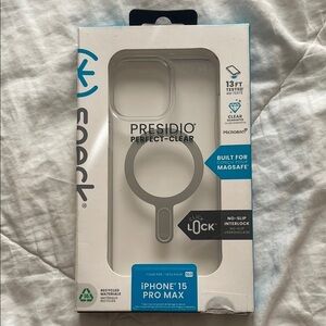 Speck Presidio Perfect-Clear Case for‎ iPhone 15 Pro Max